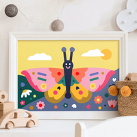 Kids Paint By Numbers - Spring Wings-Art Supplies-Little Lane Workshops