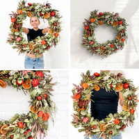 FRESH TO DRIED FLORAL CHRISTMAS WREATH WORKSHOP-Workshop-Little Lane Workshops