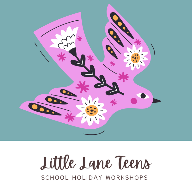 TEEN'S CLUB School Holiday Workshop 10.00am - 3.00pm Various Dates-Workshop-Little Lane Workshops
