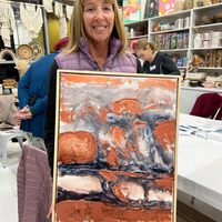 Acrylic Ink Abstract Art on Canvas Workshop-Workshop-Little Lane Workshops