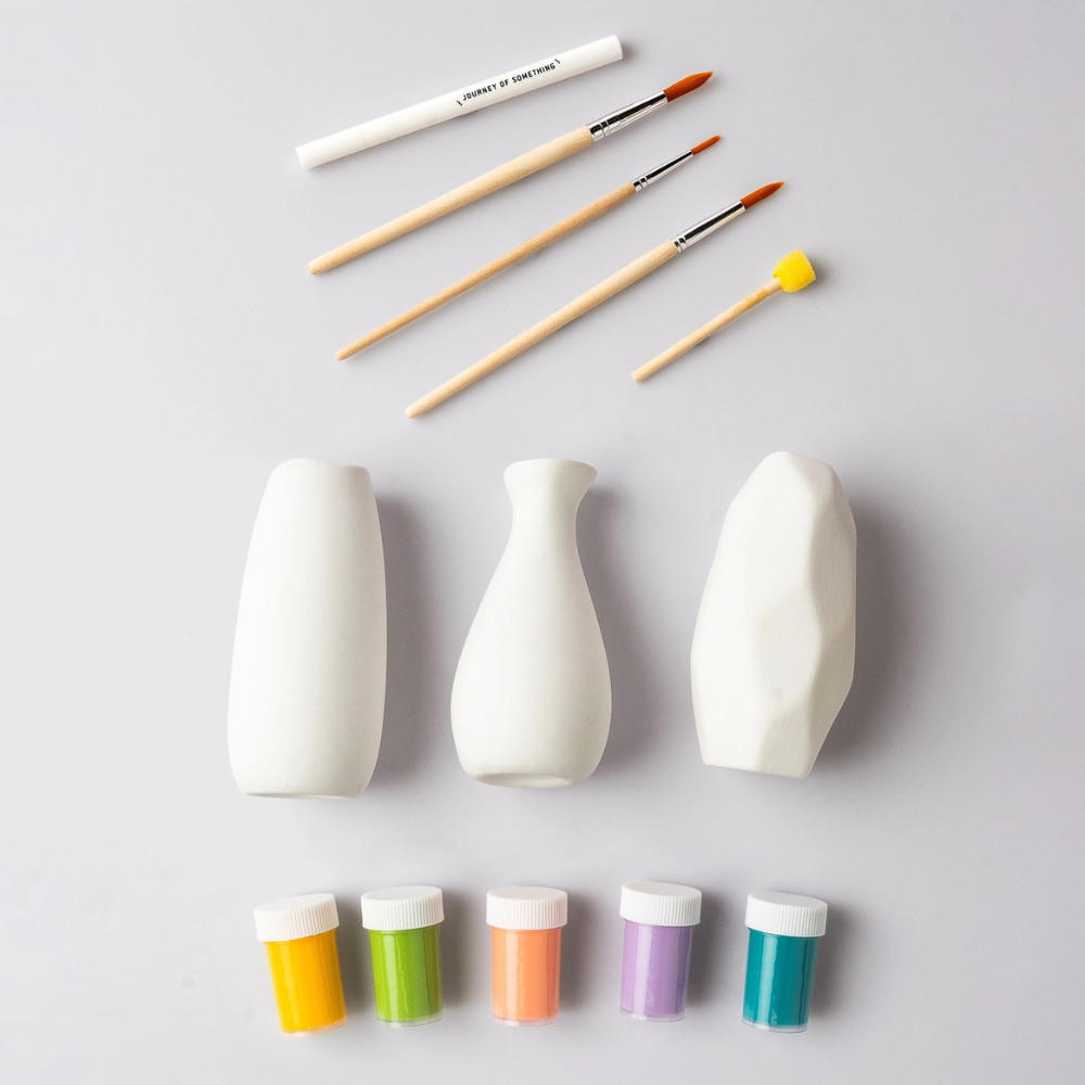 Paint Your Own Vases Kit-Craft Kits-Little Lane Workshops