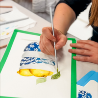 WATERCOLOUR & GOUACHE WORKSHOP - Lemon Bowls-Workshop-Little Lane Workshops