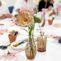 Crepe Paper Poppies - Paper Floristry Workshop-Workshop-Little Lane Workshops