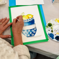 WATERCOLOUR & GOUACHE WORKSHOP - Lemon Bowls-Workshop-Little Lane Workshops