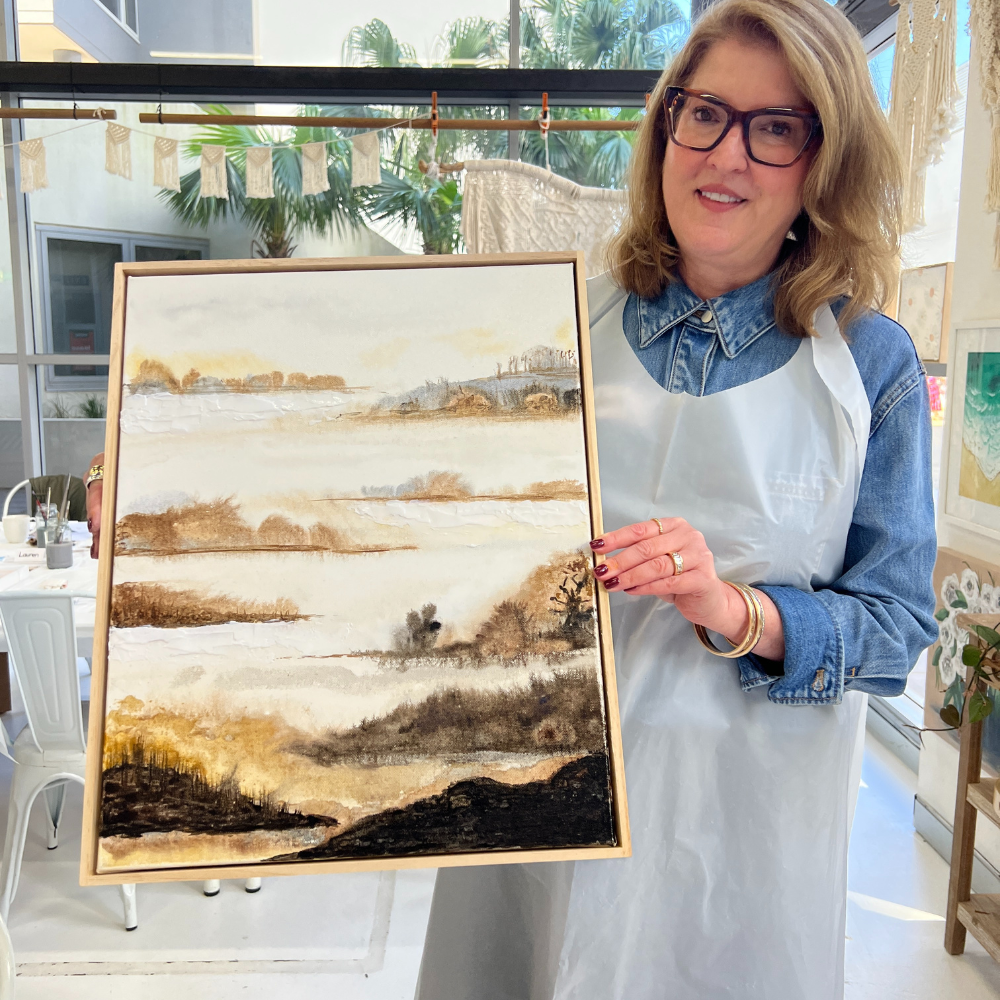 Acrylic Ink Abstract Art on Canvas Workshop-Workshop-Little Lane Workshops
