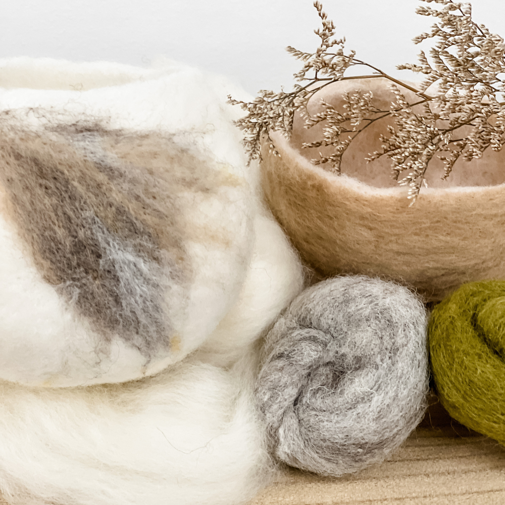 NEEDLE FELTED BOWLS WORKSHOP-Workshop-Little Lane Workshops