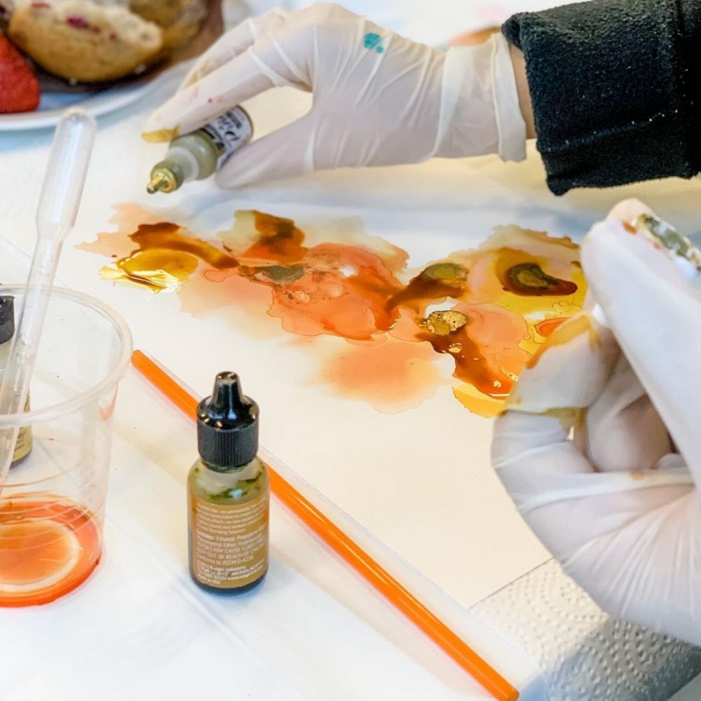 ALCOHOL INK ART & HOMEWARES WORKSHOP-Workshop-Little Lane Workshops