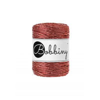 Bobbiny Macrame Metallic Single Twist Cord 3mm - 4 colours-Macrame-Little Lane Workshops