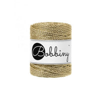 Bobbiny Metallic 3ply Macrame Rope 3mm - 5 colours-Macrame-Little Lane Workshops