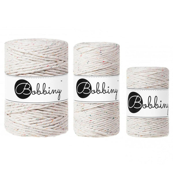 CLEARANCE Bobbiny Rainbow Dust Twisted Mop Cotton x 100 meters-Macrame-Little Lane Workshops
