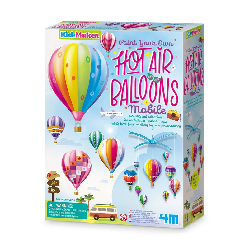 HOT AIR BALLOONS MOBILE Kit for Kids-Craft Kits-Little Lane Workshops