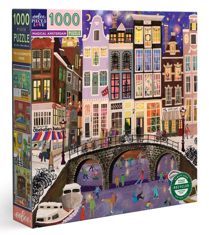 eeBoo Amsterdam 1000 Piece Jigsaw Puzzle-Puzzles-Little Lane Workshops