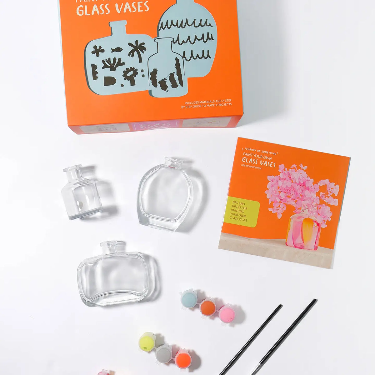 Paint Your Own Glass Vases Kit-Craft Kits-Little Lane Workshops