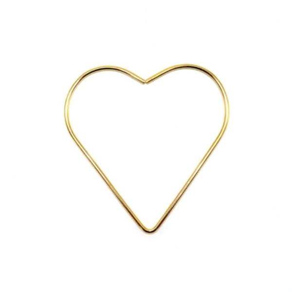 Gold Heart Metal Frame For Dreamcatchers & Macrame-Macrame-Little Lane Workshops