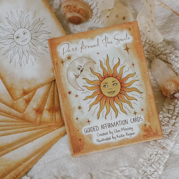 Guided Affirmation Cards By Pass Around The Smile-Affirmation Cards-Little Lane Workshops