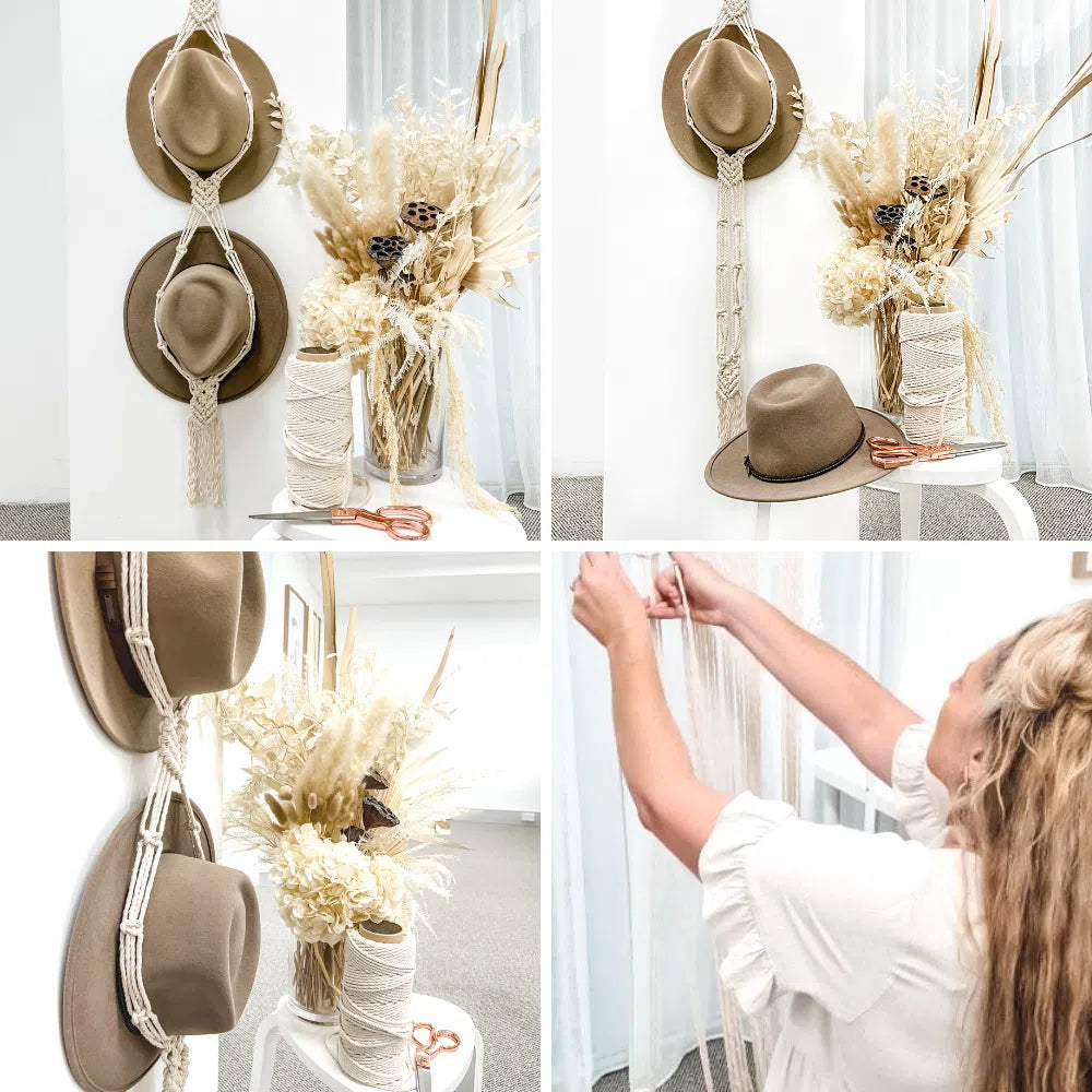 MACRAME HAT HANGERS-Workshop-Little Lane Workshops