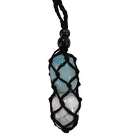 Macrame Crystal Cage Necklace-Macrame-Little Lane Workshops