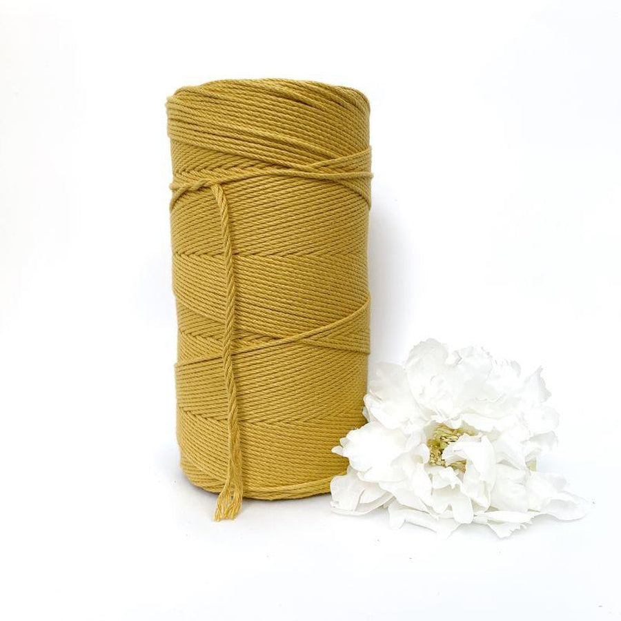CLEARANCE Macrame Twisted Cotton Rope - Coloured 3mm x 1kg Macrame Twisted Cotton Rope Pastel Bulk Rolls (Approx 425 Meters)-Macrame-Little Lane Workshops