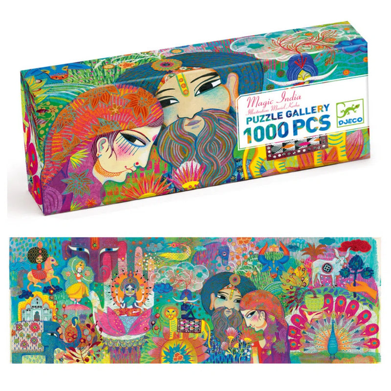 Magic India 1000 Piece Jigsaw Puzzle-Puzzles-Little Lane Workshops