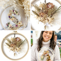 DRIED FLORALS EMBROIDERY WORKSHOP-Workshop-Little Lane Workshops