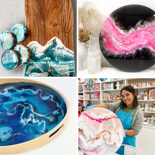 RESIN ART | Wall Art, Serving Trays or Homewares WORKSHOP-Workshop-Little Lane Workshops