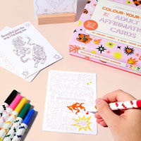 Colour Your Own Affirmation Cards For Adults-Craft Kits-Little Lane Workshops