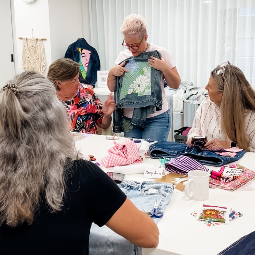 Upcycle your Jeans or Jacket - Slow Stitching Workshop-Workshop-Little Lane Workshops