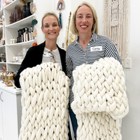 ARM KNITTED WOOL THROW BLANKET WORKSHOP-Workshop-Little Lane Workshops