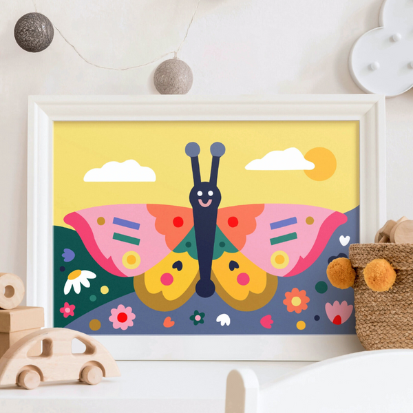 Kids Paint By Numbers - Spring Wings-Art Supplies-Little Lane Workshops
