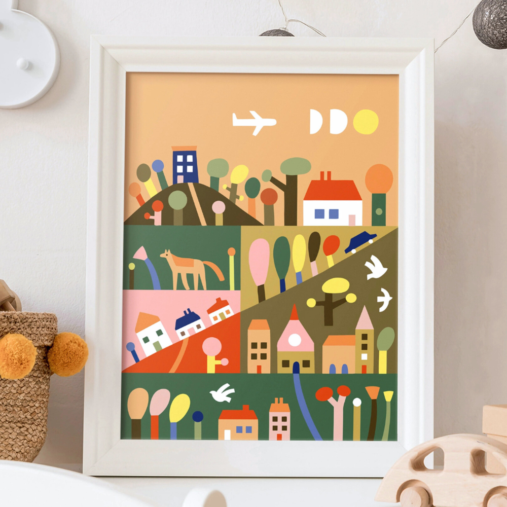 Kids Paint By Numbers - Outside The City-Art Supplies-Little Lane Workshops
