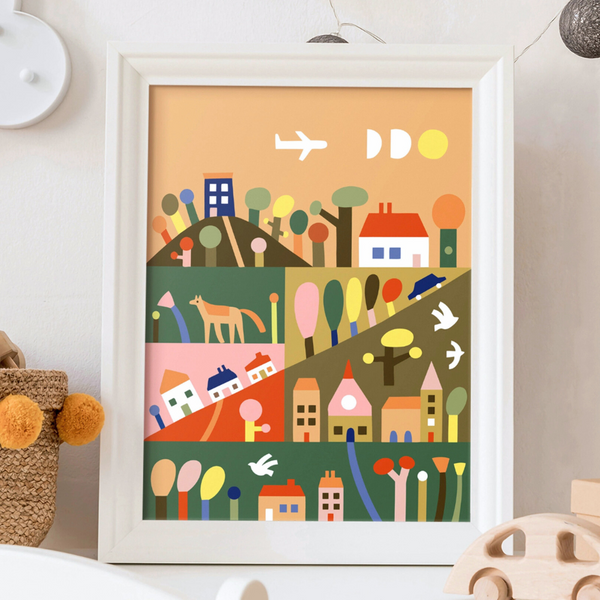Kids Paint By Numbers - Outside The City-Art Supplies-Little Lane Workshops