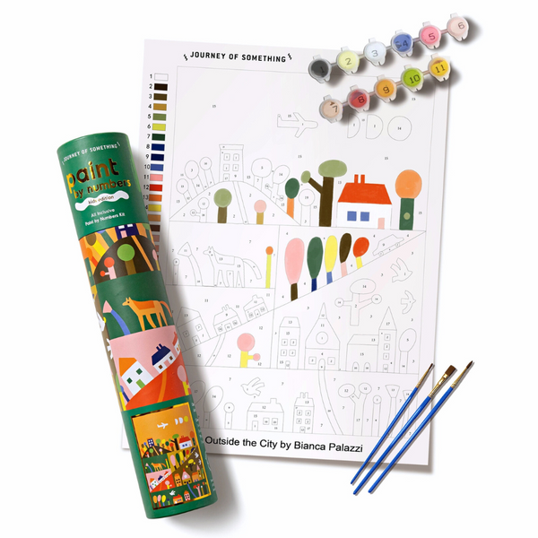 Kids Paint By Numbers - Outside The City-Art Supplies-Little Lane Workshops