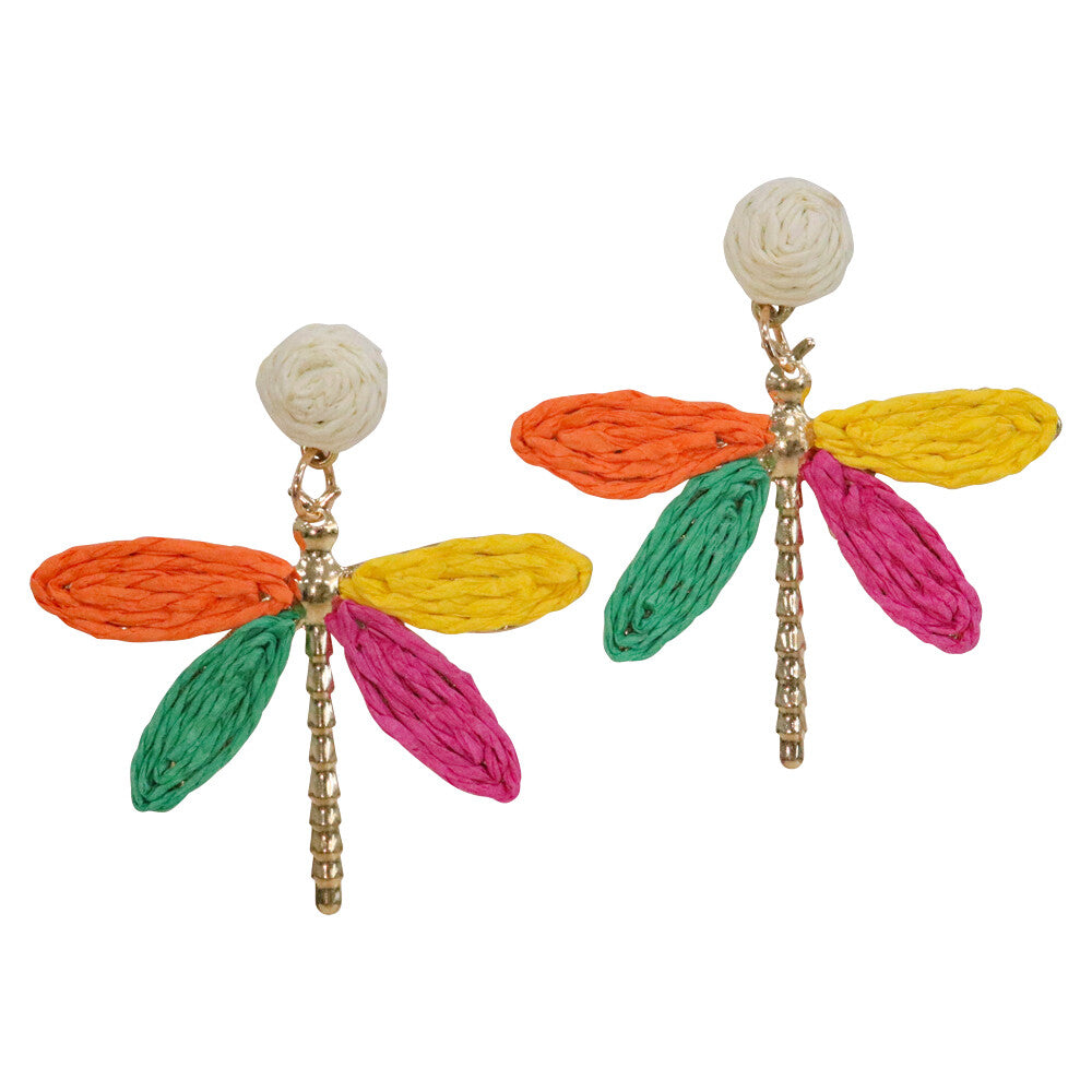 Summer Dragonfly Earrings-Jewellery-Little Lane Workshops