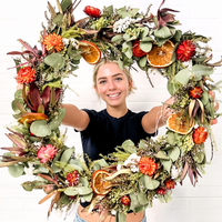 Fresh to Dried Floral Christmas Wreath Workshop-Workshop-Little Lane Workshops