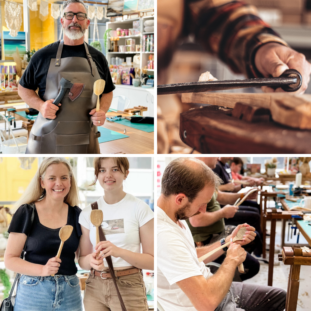 WOOD CARVING FOR BEGINNERS WORKSHOP - Wooden Spoon Carving-Workshop-Little Lane Workshops