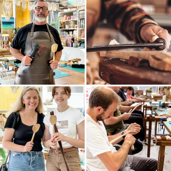 WOOD CARVING FOR BEGINNERS WORKSHOP - Wooden Spoon Carving-Workshop-Little Lane Workshops