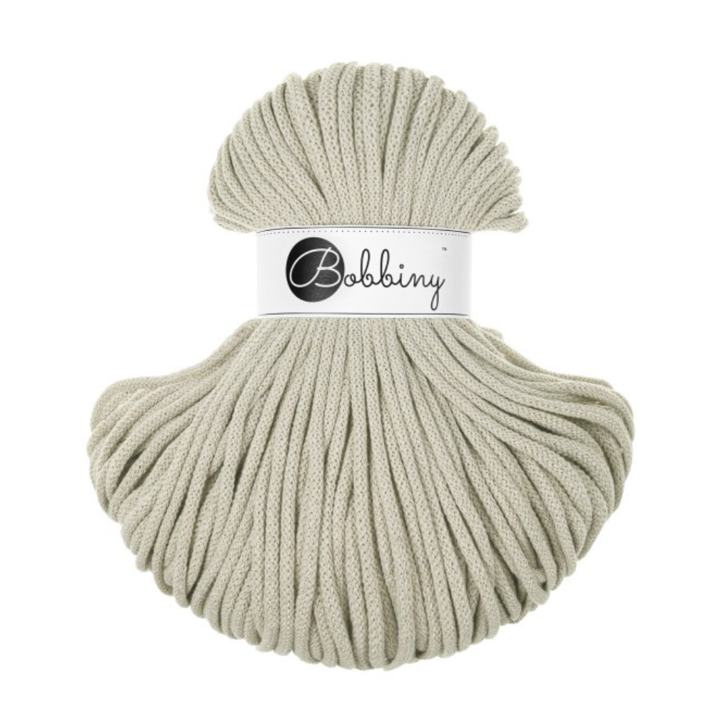 Bobbiny Braided Cord Recycle Cotton - 5mm x 100 meters