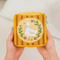 Duck, Duck, Goose - Needlepoint Pouch Kit by Craft Club-Craft Kits-Little Lane Workshops