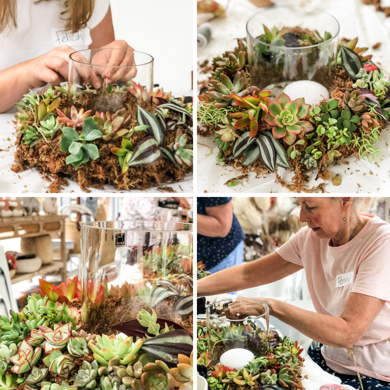 Succulent Tabletop Wreath & Morning Tea - Mother's Day Workshop-Workshop-Little Lane Workshops