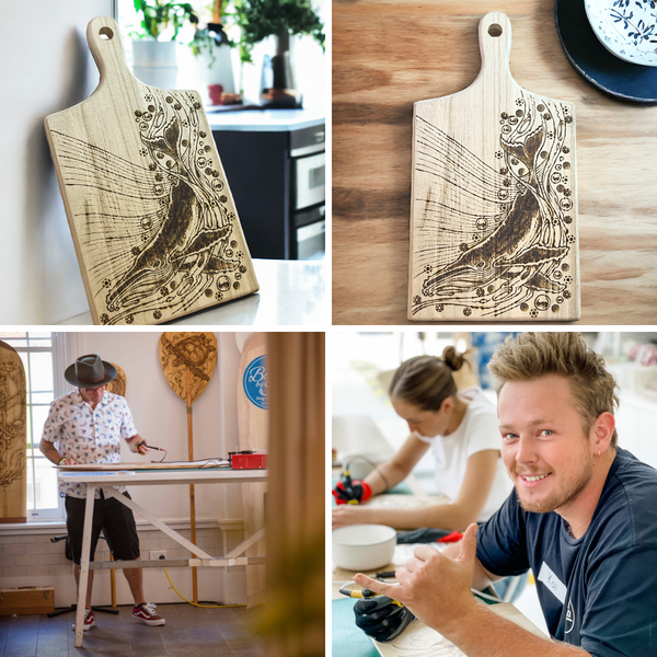 PYROGRAPHY CHEESEBOARD WORKSHOP-Workshop-Little Lane Workshops