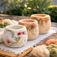 Wet Felted Flowers and Vessels Workshop-Workshop-Little Lane Workshops