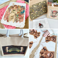 The Art of Decoupage on Fabric Workshop-Workshop-Little Lane Workshops