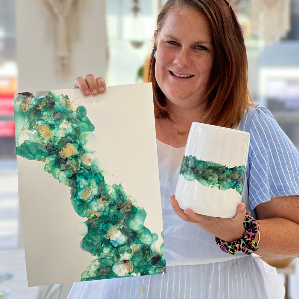 ALCOHOL INK ART & HOMEWARES WORKSHOP-Workshop-Little Lane Workshops