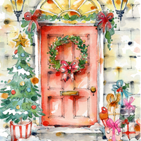 CHRISTMAS WATERCOLOUR WORKSHOP - Magical Christmas Doors-Workshop-Little Lane Workshops
