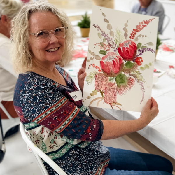 WATERCOLOUR NATIVE FLOWERS WORKSHOP-Workshop-Little Lane Workshops