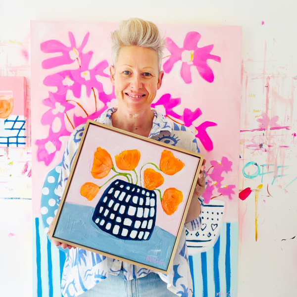 Abstract Still Life Workshop – Whimsical Florals in Acrylic-Workshop-Little Lane Workshops