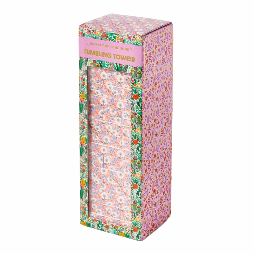 Floral Tumbling Tower Game-Craft Kits-Little Lane Workshops