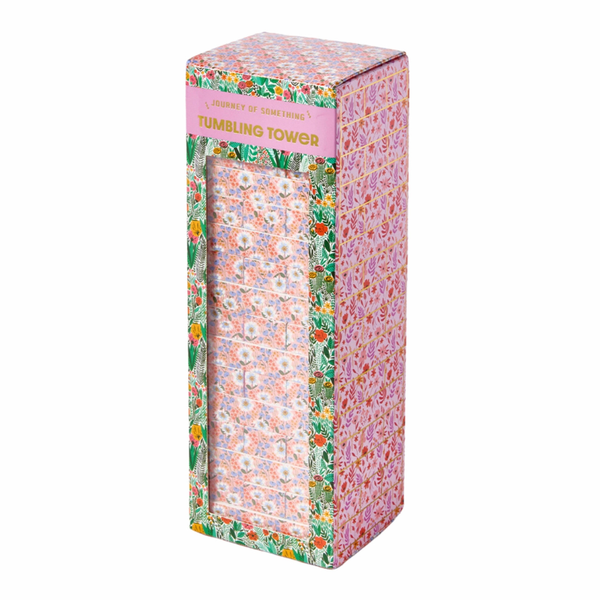 Floral Tumbling Tower Game-Craft Kits-Little Lane Workshops