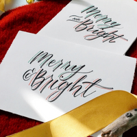 CHRISTMAS MODERN CALLIGRAPHY BRUSH LETTERING WORKSHOP-Workshop-Little Lane Workshops