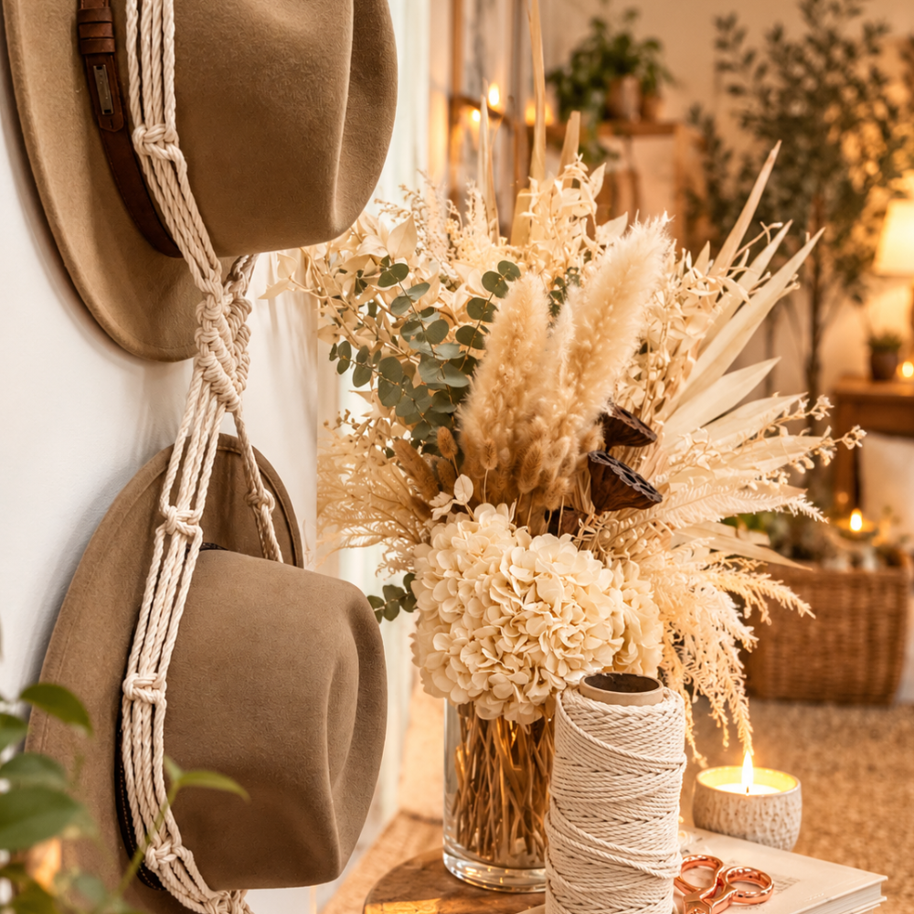 MACRAME HAT HANGERS-Workshop-Little Lane Workshops